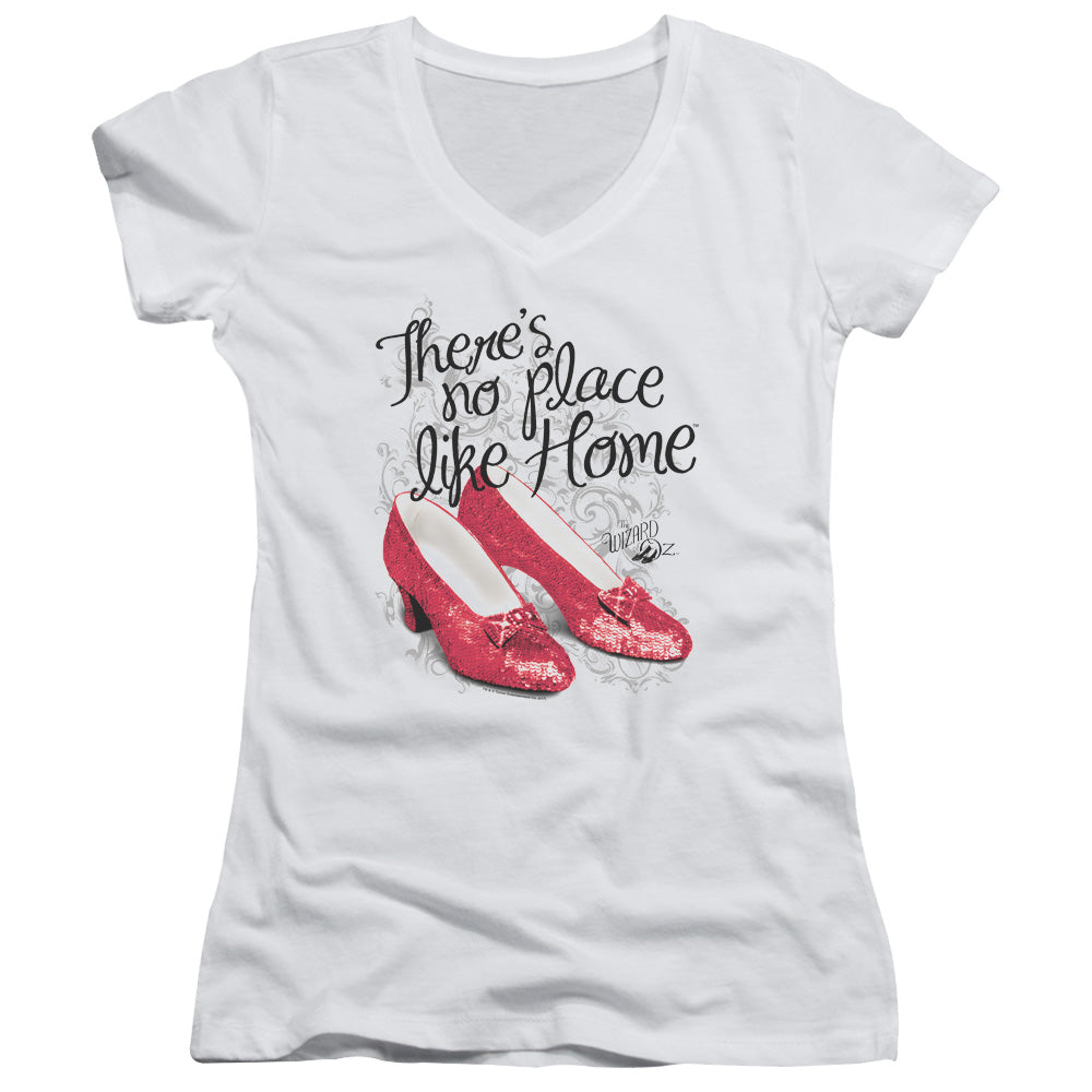 Wizard Of Oz - Ruby Slippers-junior V-neck - White