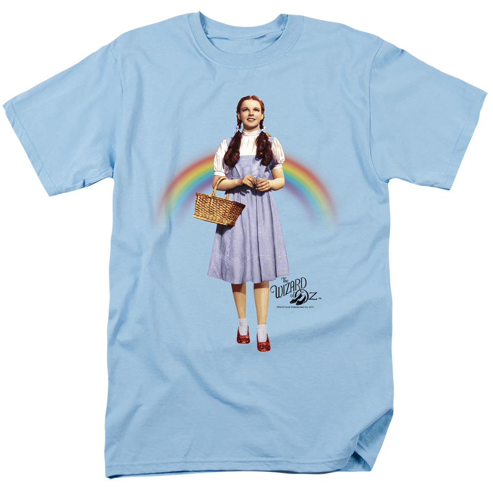Wizard Of Oz - Over The Rainbow - Short Sleeve Adult 18/1 - Light Blue T-shirt