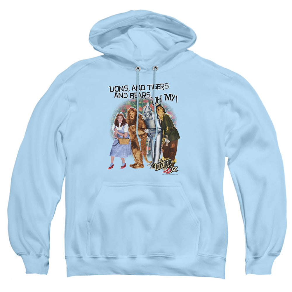 Wizard Of Oz - Oh My - Adult Pull-over Hoodie - Light Blue