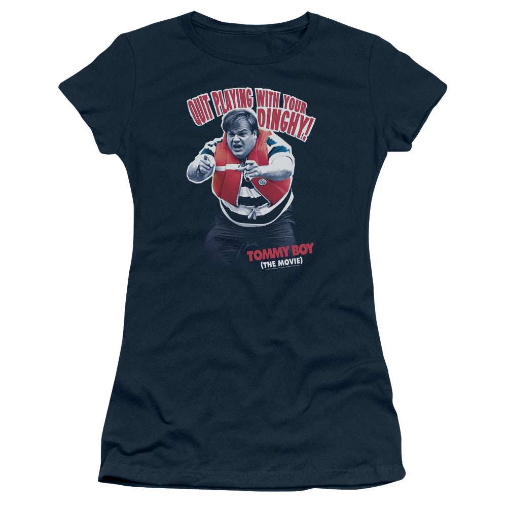 Tommy Boy - Dinghy - Short Sleeve Junior Sheer - Navy T-shirt