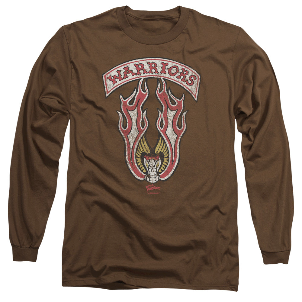 Warriors - Emblem - Long Sleeve Adult 18/1 - Coffee T-shirt