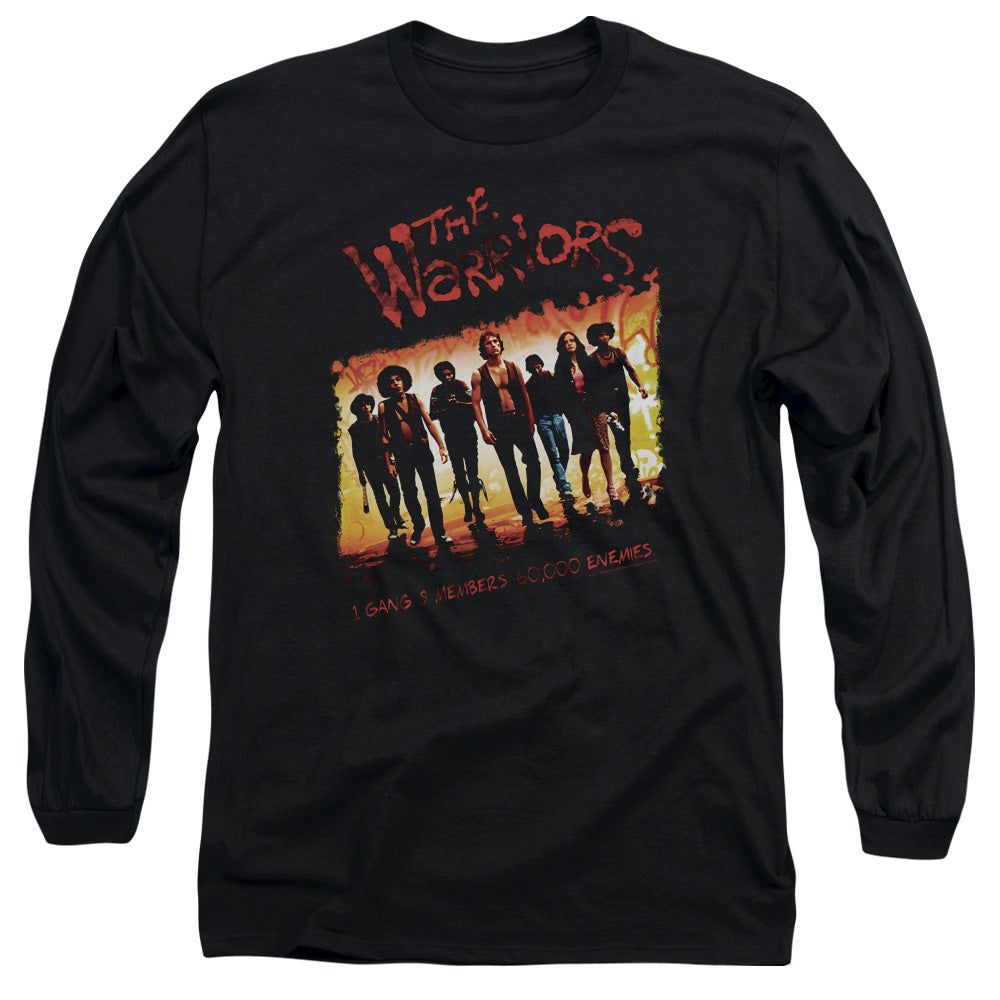 Warriors - One Gang - Long Sleeve Adult 18/1 - Black T-shirt