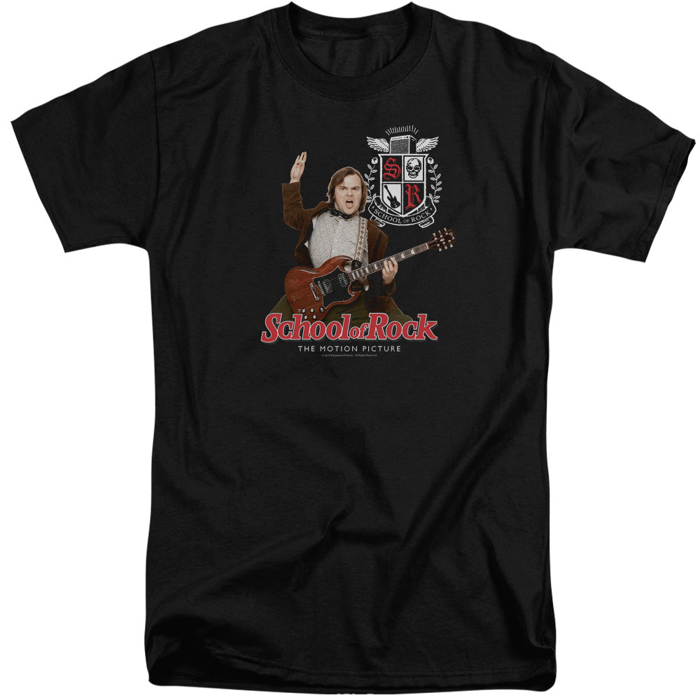 School Of Rock - The Teacher Is In - Short Sleeve Adult Tall - Black T-shirt