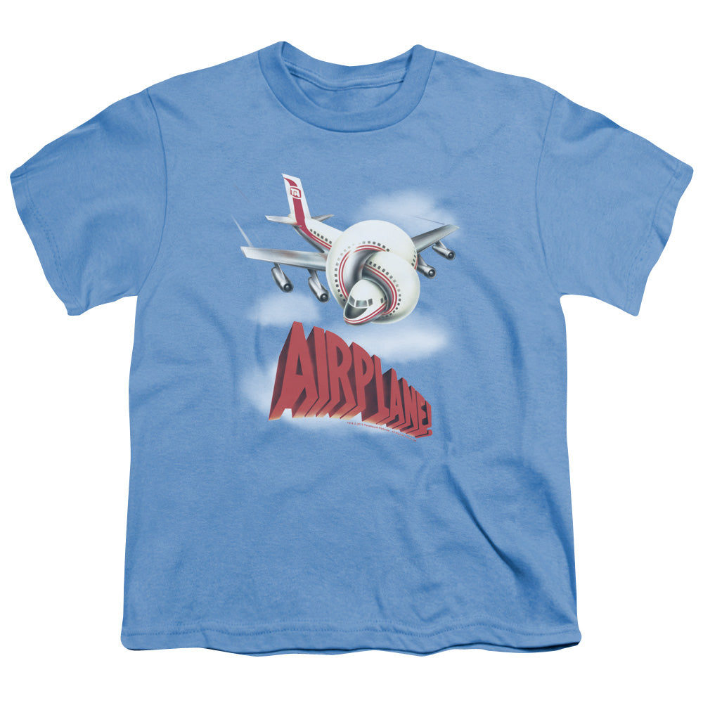 Airplane - Logo - Short Sleeve Youth 18/1 - Carolina Blue T-shirt