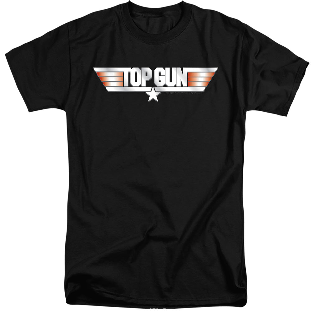 Top Gun - Logo - Short Sleeve Adult Tall - Black T-shirt