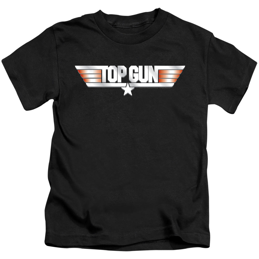 TOP GUN LOGO - S/S JUVENILE 18/1 - BLACK - T-Shirt
