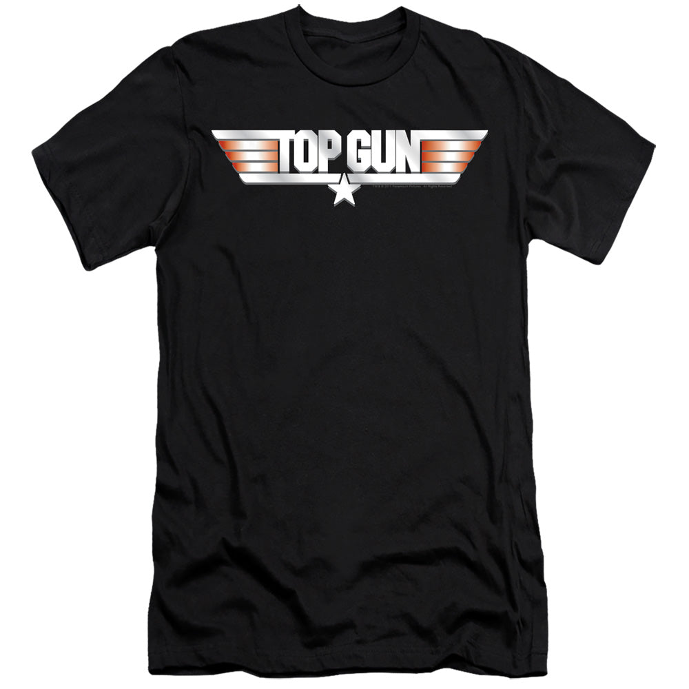 Top Gun - Logo - Short Sleeve Adult 30/1 - Black T-shirt
