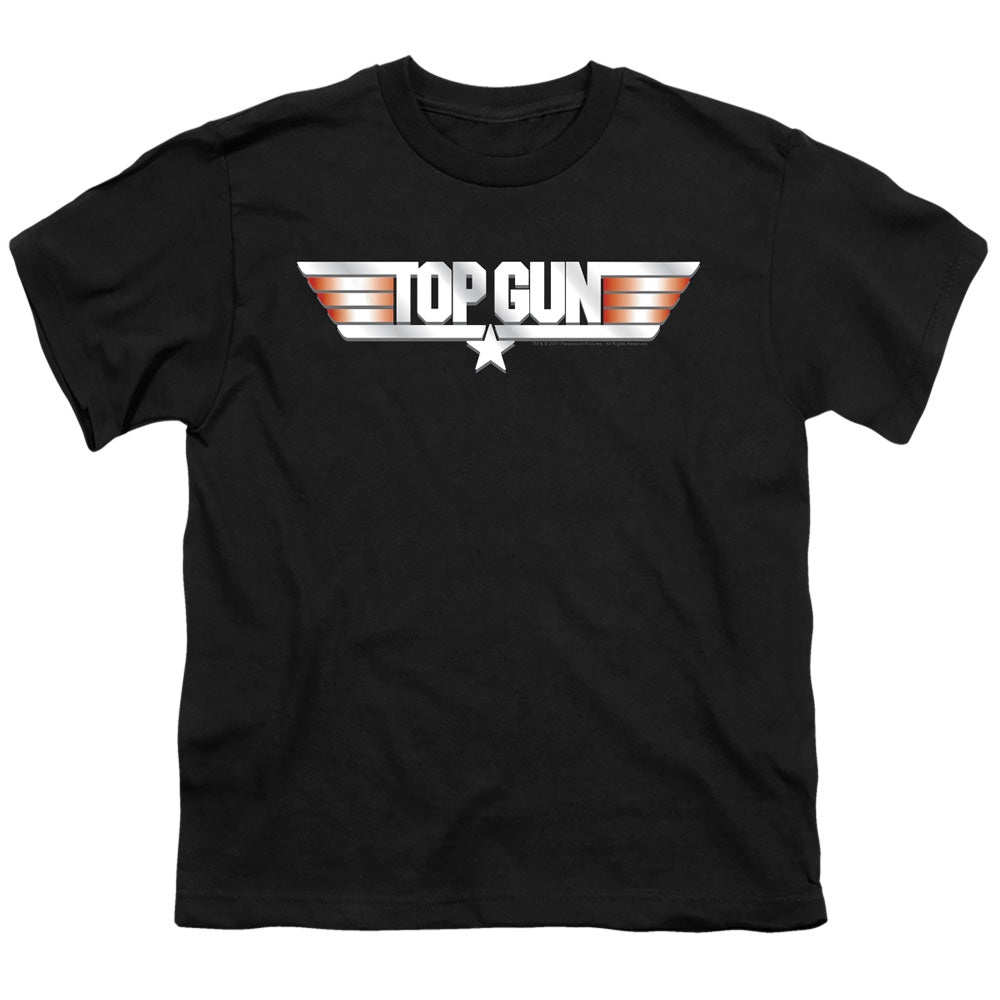 Top Gun - Logo - Short Sleeve Youth 18/1 - Black T-shirt