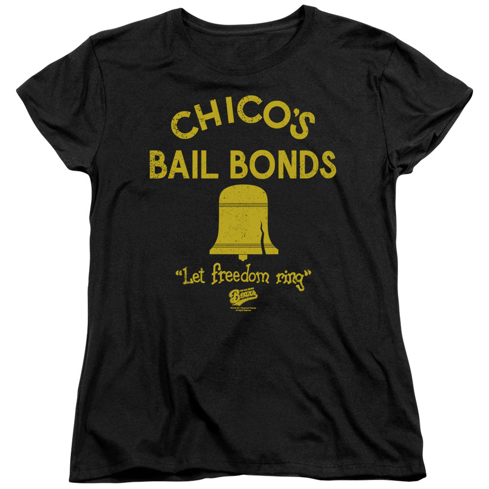 Bad News Bears - Chicos Bail Bonds - Short Sleeve Womens Tee - Black T-shirt