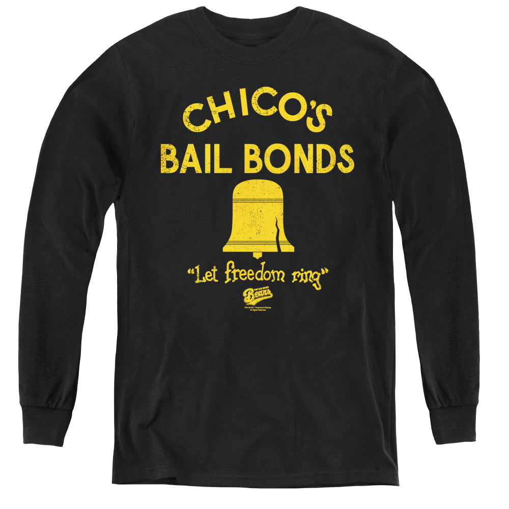 Bad News Bears - Chicos Bail Bonds - Youth Long Sleeve Tee - Black