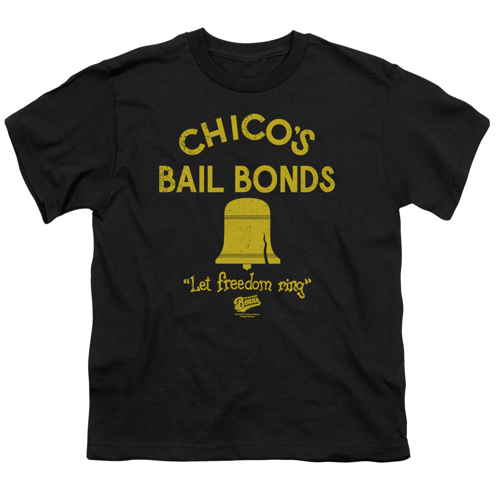 Bad News Bears - Chicos Bail Bonds - Short Sleeve Youth 18/1 - Black T-shirt