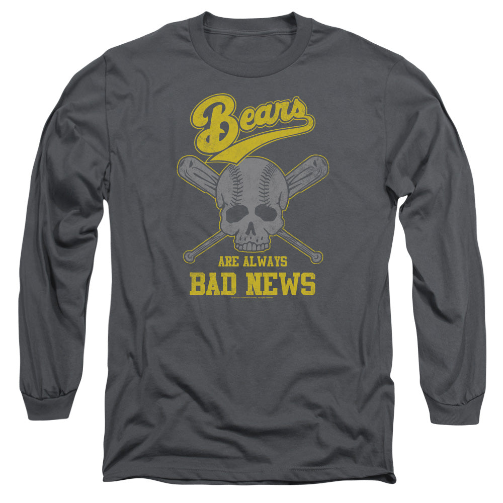 Bad News Bears - Always Bad News - Long Sleeve Adult 18/1 - Charcoal T-shirt