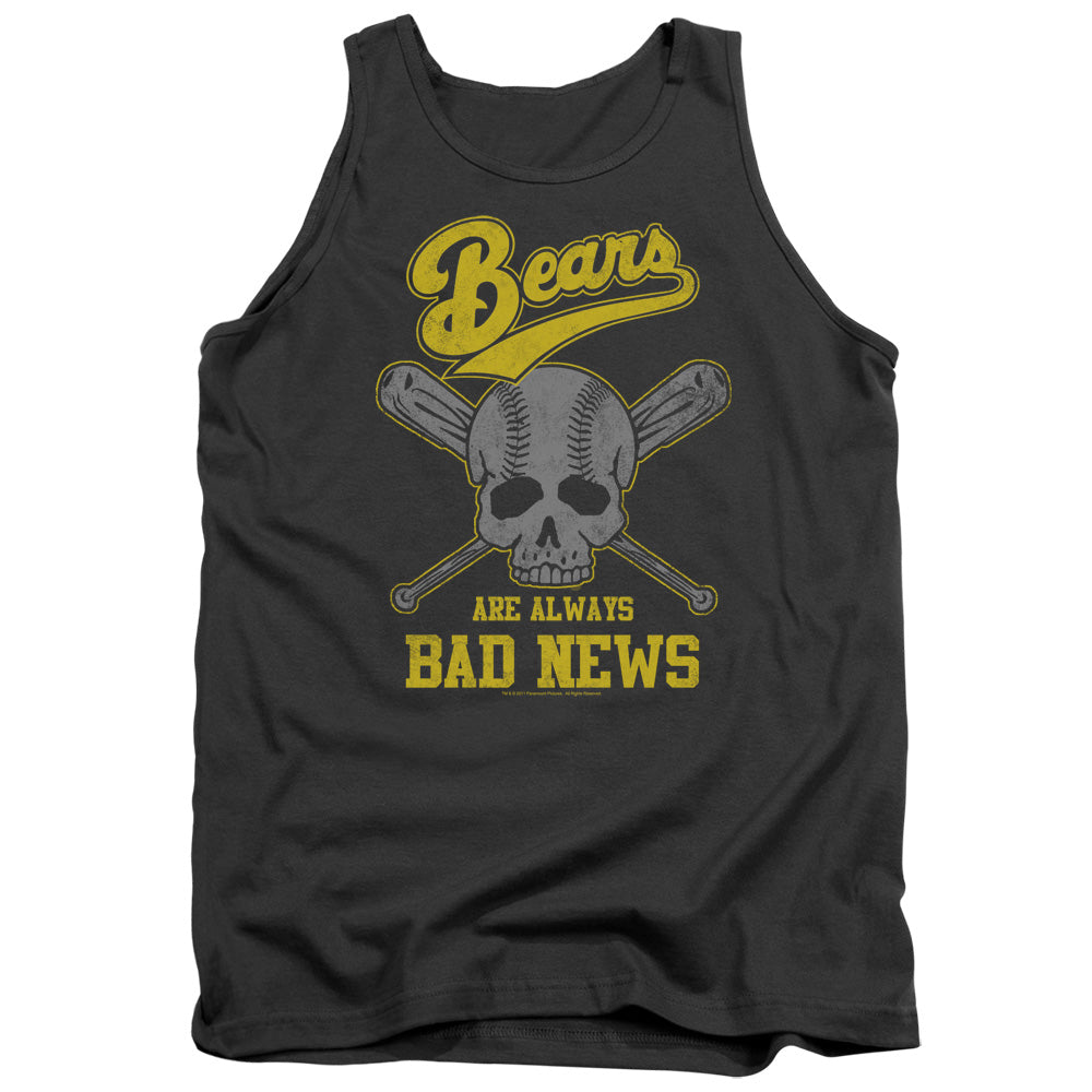 Bad News Bears - Always Bad News - Adult Tank - Charcoal