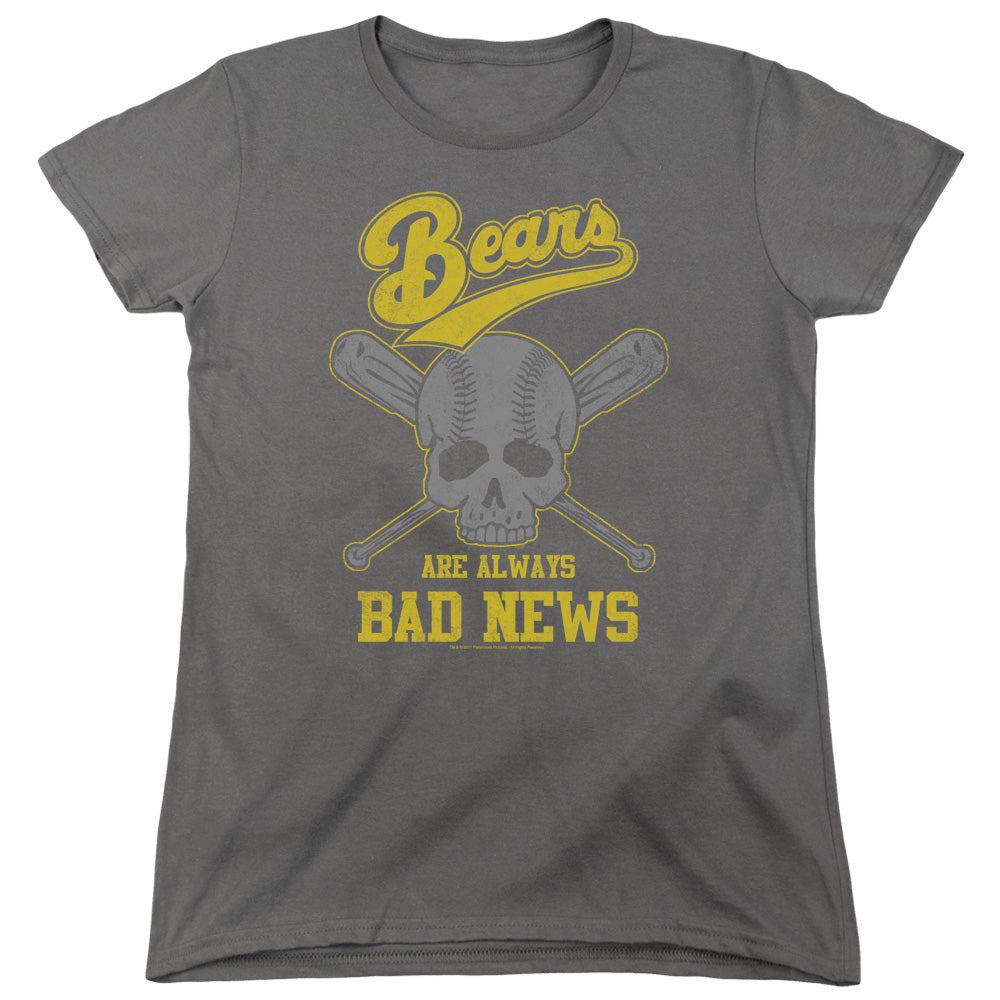 Bad News Bears - Always Bad News - Short Sleeve Womens Tee - Charcoal T-shirt