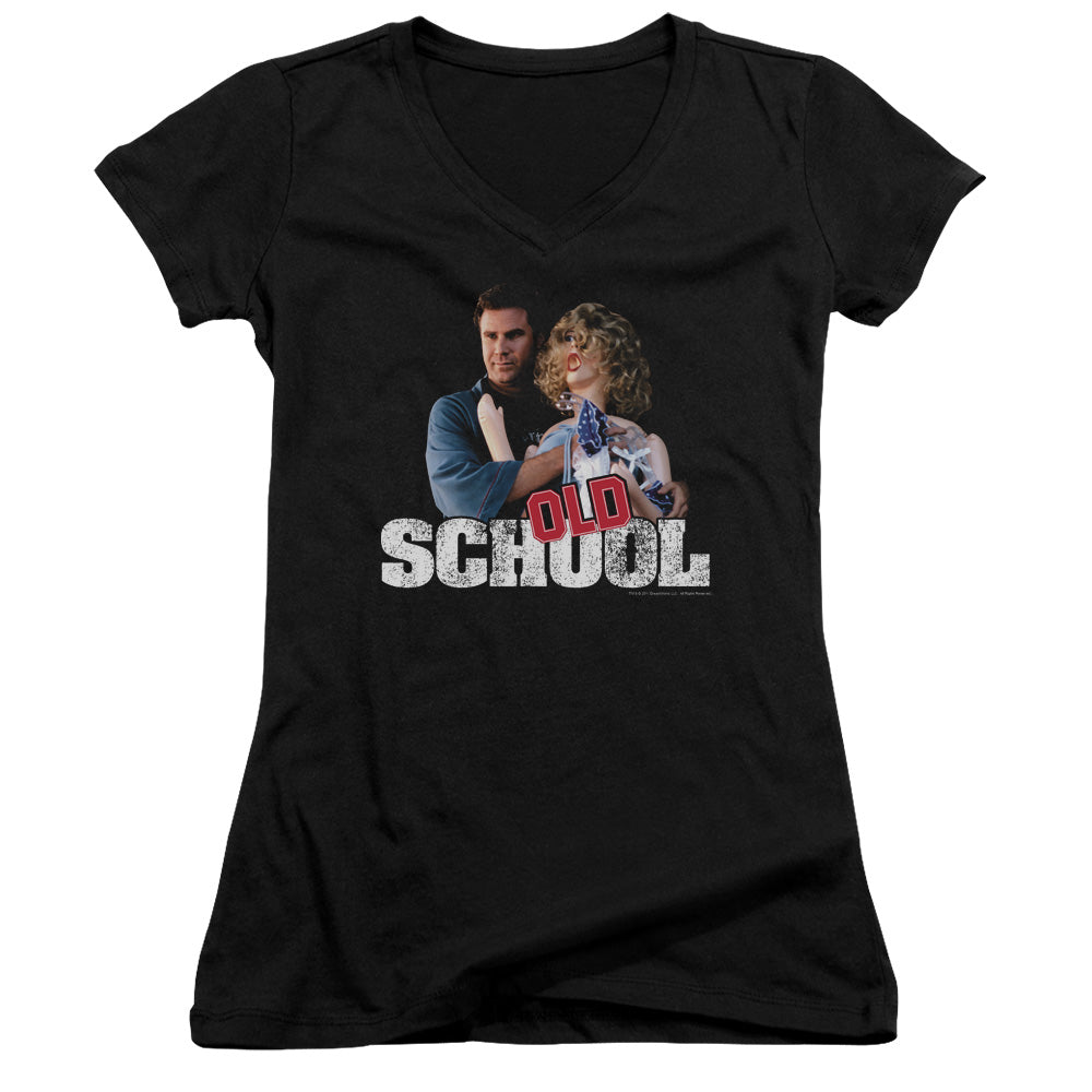 Old School - Frank And Friend - Junior V-neck - Black