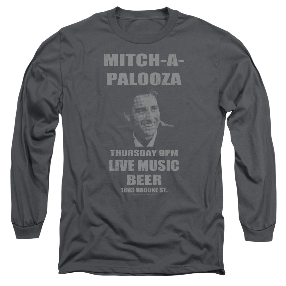 Old School - Mitchapalooza - Long Sleeve Adult 18/1 - Charcoal T-shirt