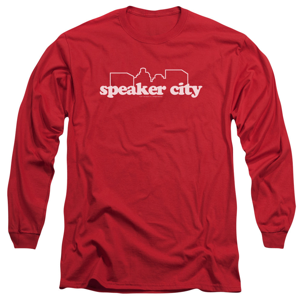 Old Schoolong Sleevepeaker City Logo - L - S Adult 18/1 - Red T-shirt