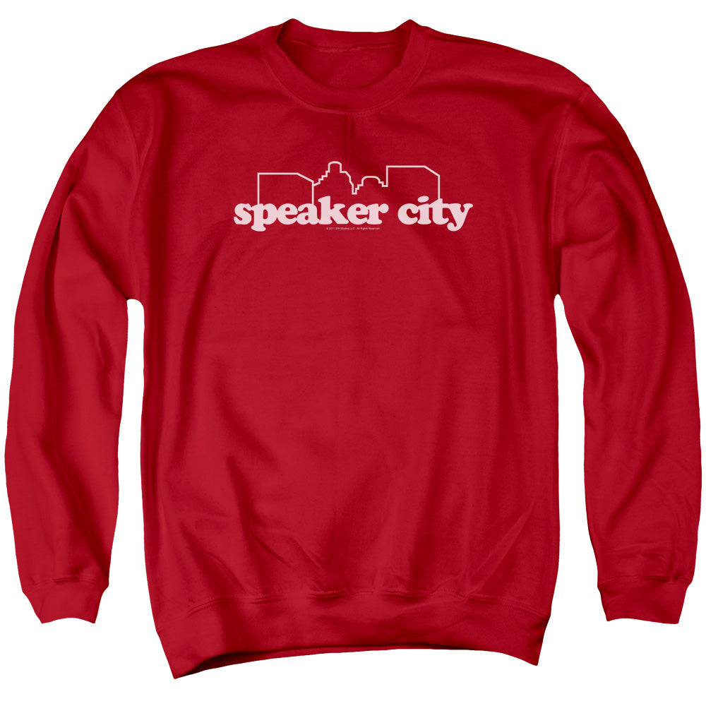 Old Schoolong Sleevepeaker City Logo - Adult Crewneck Sweatshirt - Red T-shirt