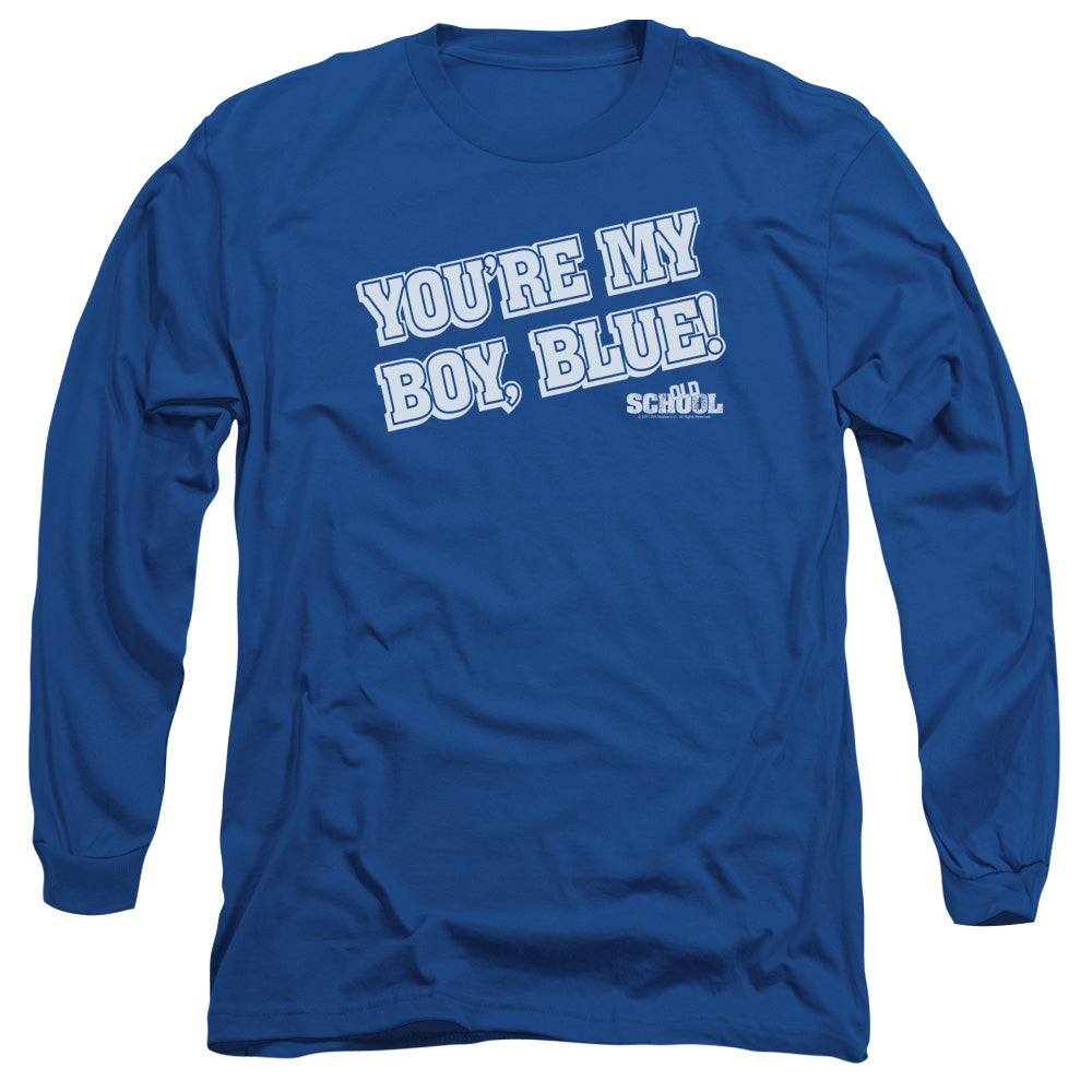 Old School - My Boy Blue - Long Sleeve Adult 18/1 - Royal Blue T-shirt