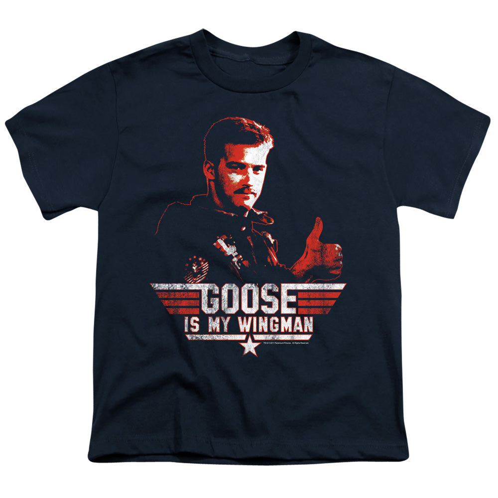 Top Gun - Wingman Goose - Short Sleeve Youth 18/1 - Navy T-shirt