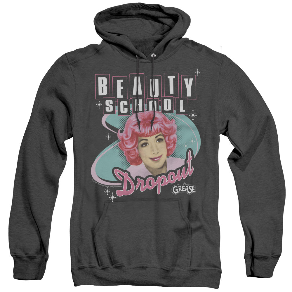 Grease - Beauty School Dropout - Adult Heather Hoodie - Black