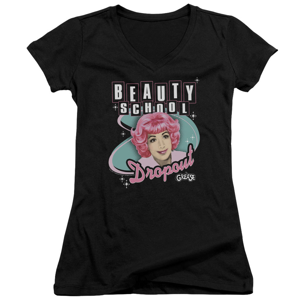 Grease - Beauty School Dropout - Junior V-neck - Black