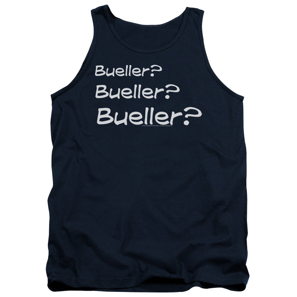 Ferris Bueller - Bueller? - Adult Tank - Navy