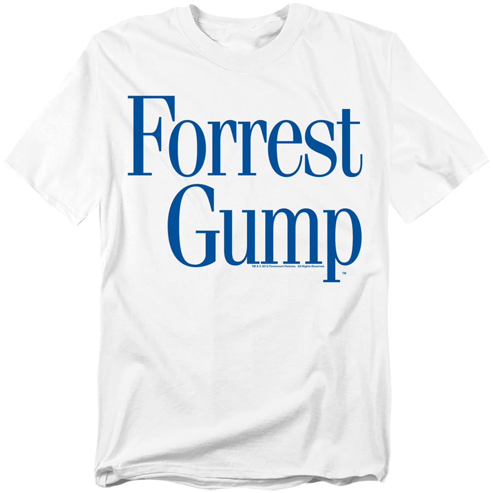 Forrest Gump - Logo - Short Sleeve Adult 18/1 - White T-shirt