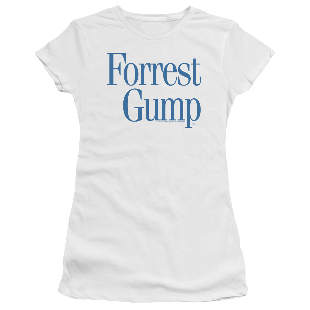 Forrest Gump - Logo - Short Sleeve Junior Sheer - White T-shirt