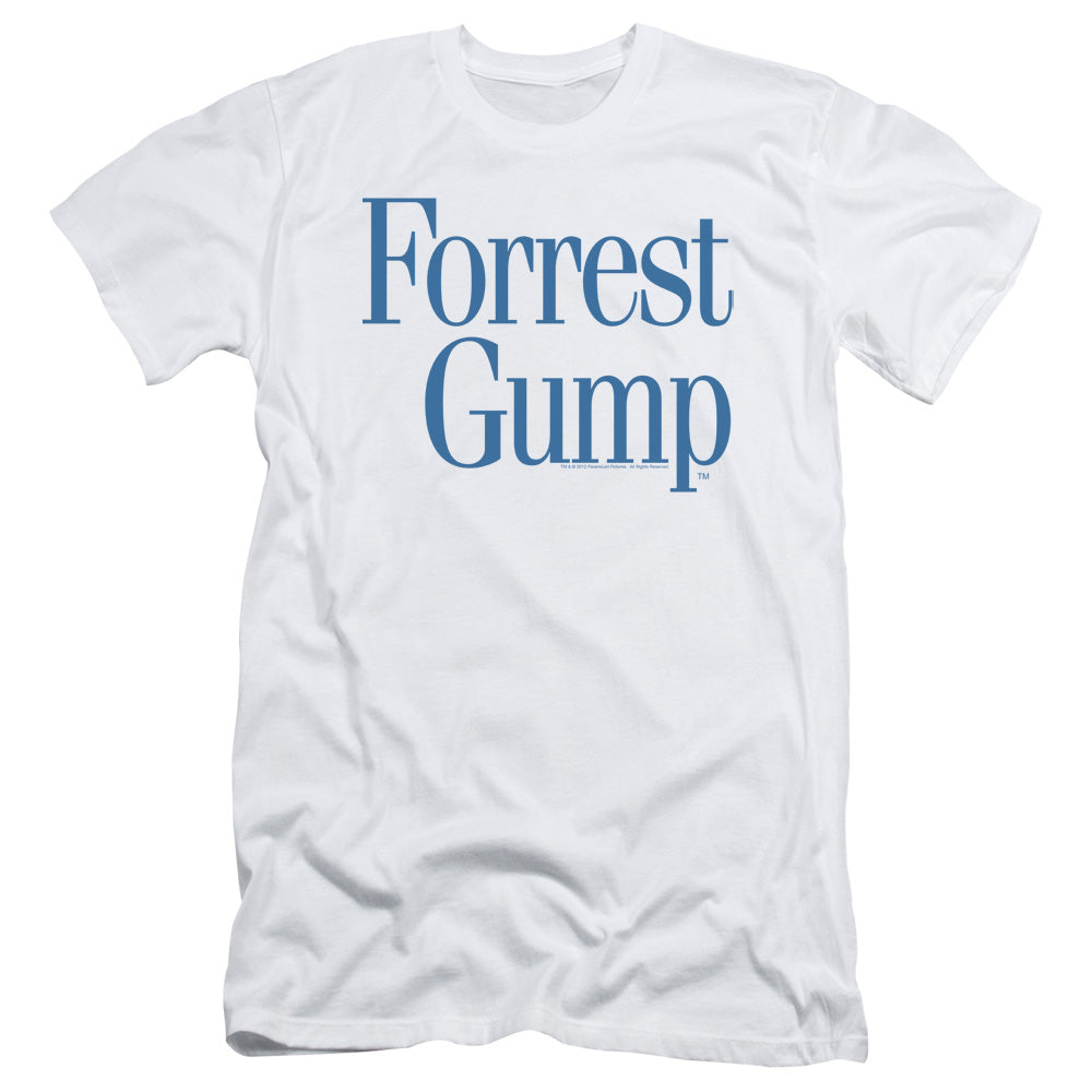 Forrest Gump - Logo - Short Sleeve Adult 30/1 - White T-shirt