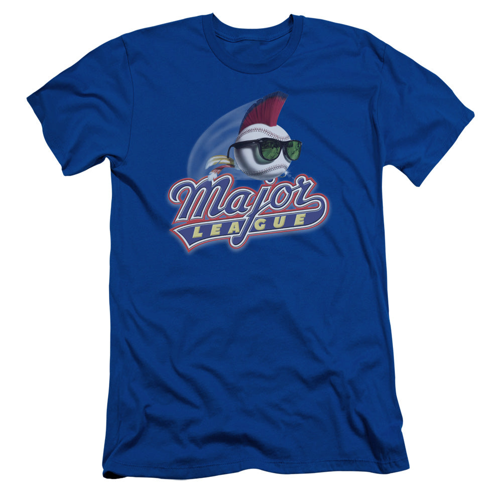 Major League - Title - Short Sleeve Adult 30/1 - Royal Blue T-shirt