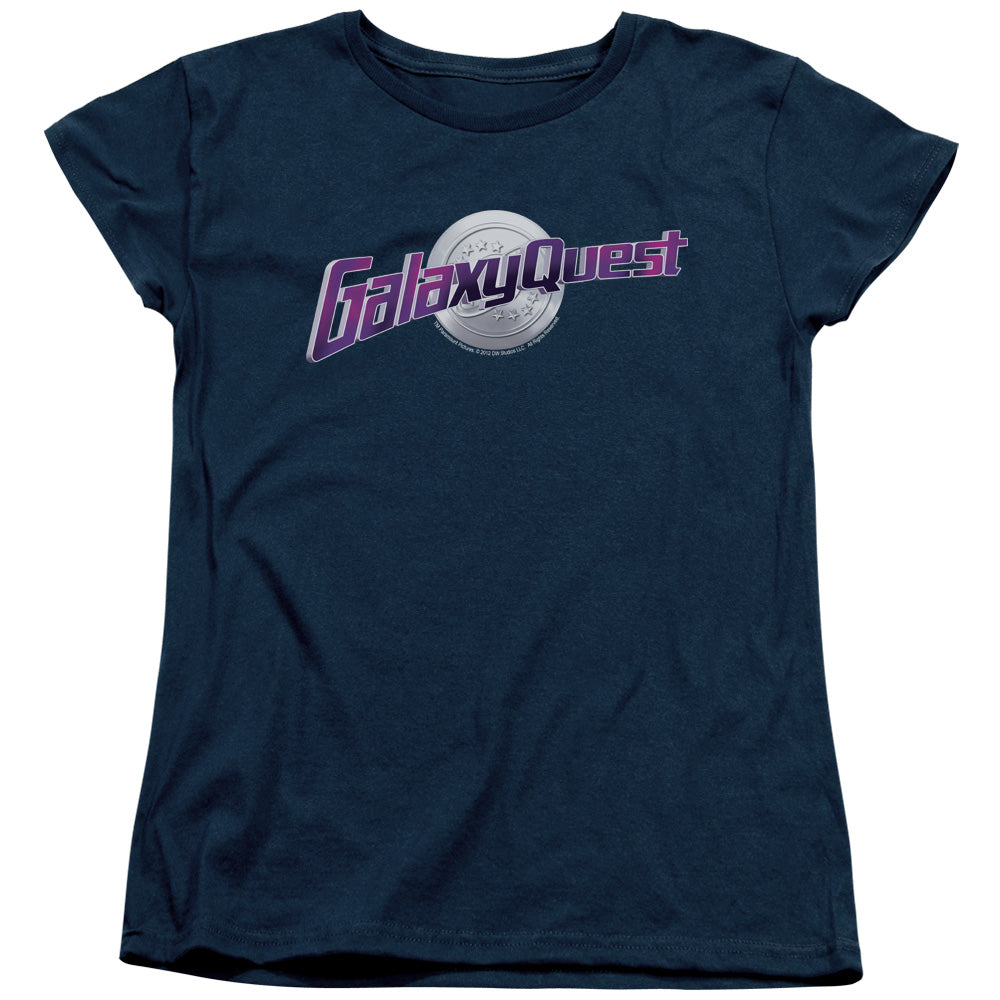Galaxy Quest - Logo - Short Sleeve Womens Tee - Navy T-shirt