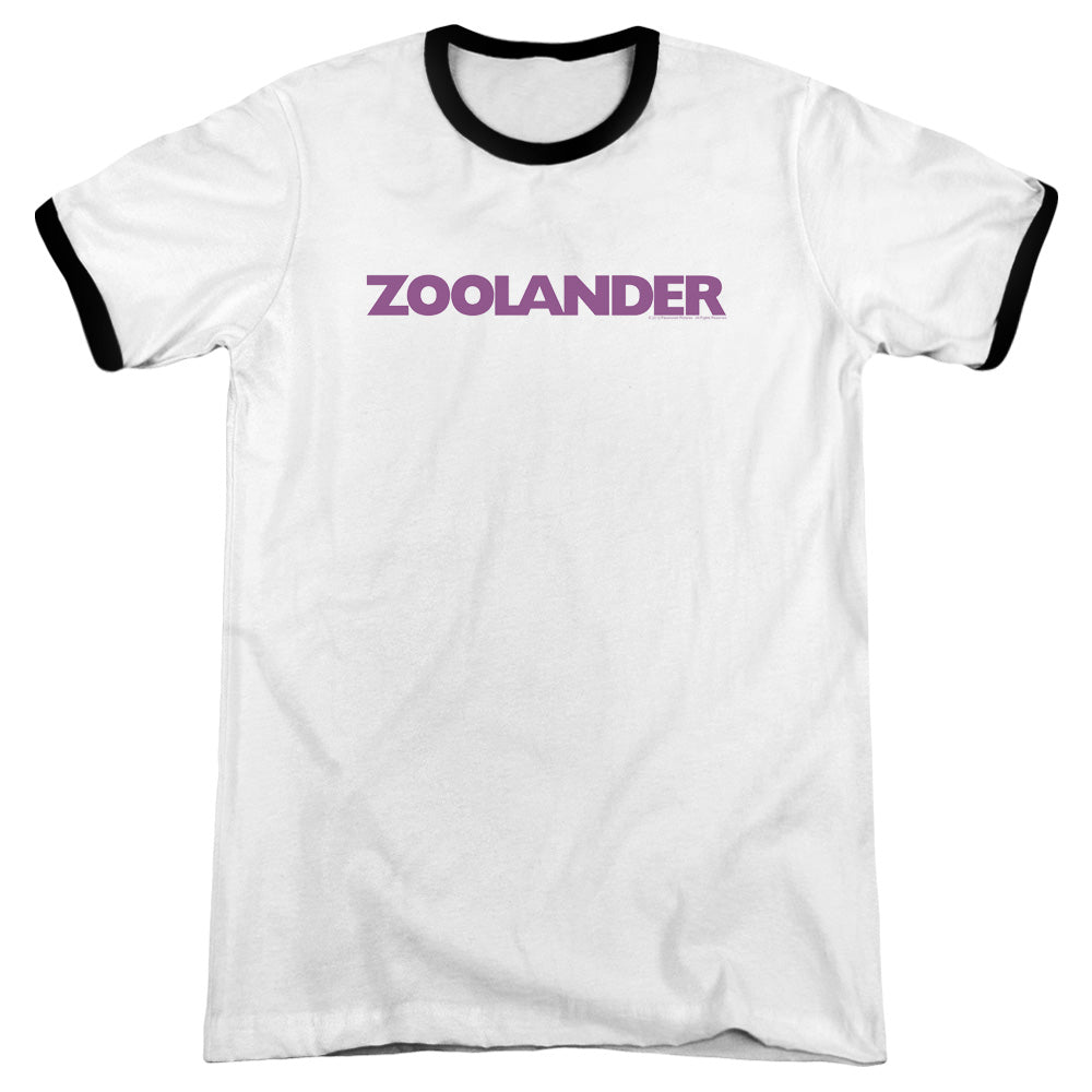 Zoolander - Logo - Adult Ringer - White/black