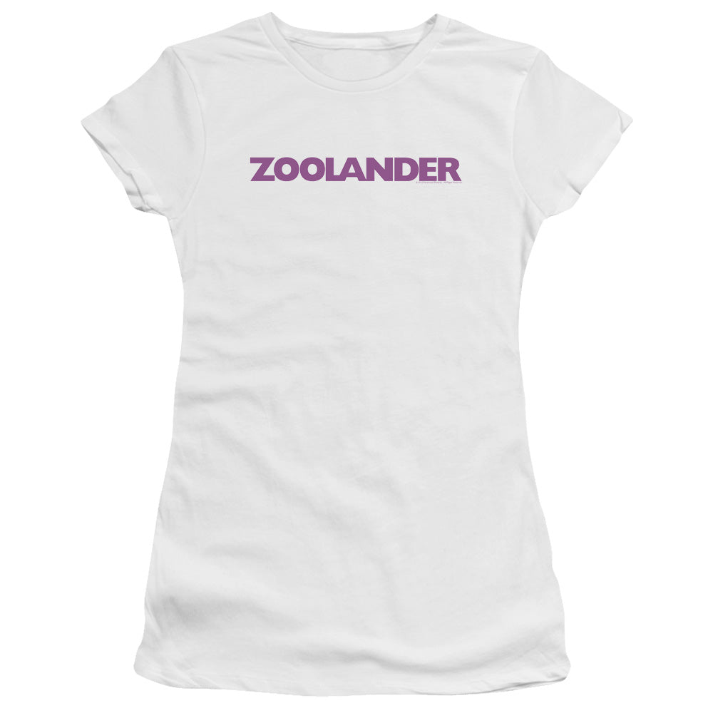 Zoolander - Logo - Short Sleeve Junior Sheer - White T-shirt