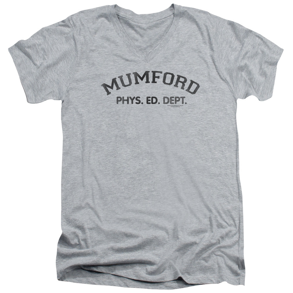 Beverly Hills Cop - Mumford - Short Sleeve Adult V-neck - Athletic Heather T-shirt