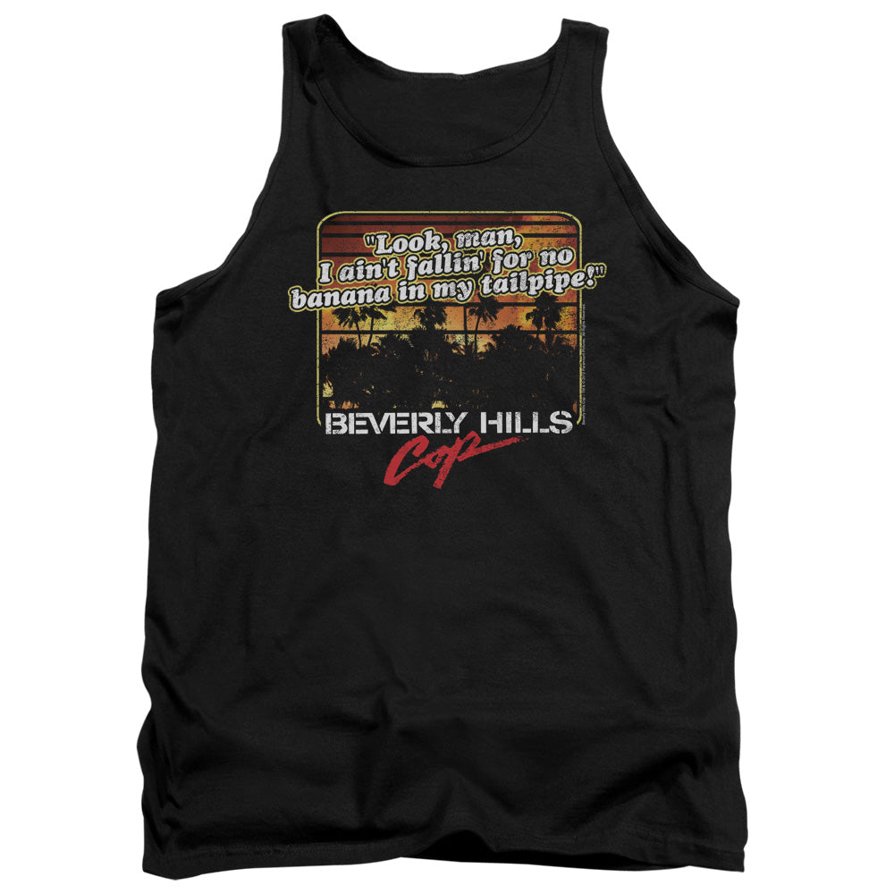 Beverly Hills Cop - Banana In My Tailpipe - Adult Tank - Black