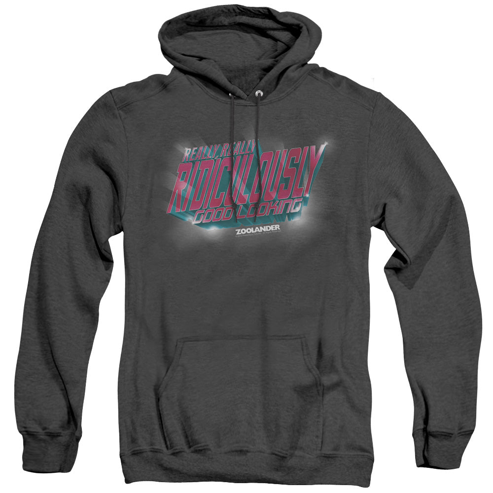 Zoolander - Ridiculously Good Looking - Adult Heather Hoodie - Black