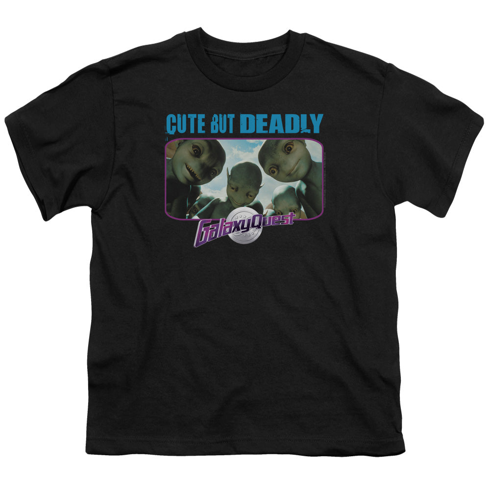 Galaxy Quest - Cute But Deadly - Short Sleeve Youth 18/1 - Black T-shirt