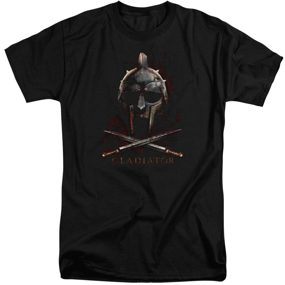 Gladiator - Helmet - Short Sleeve Adult Tall - Black T-shirt