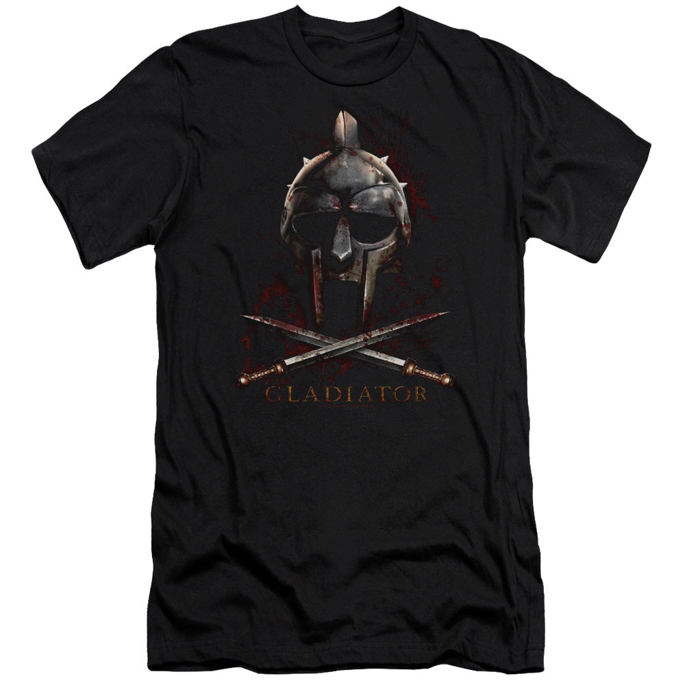 GLADIATOR HELMET - S/S ADULT 30/1 - BLACK T-Shirt