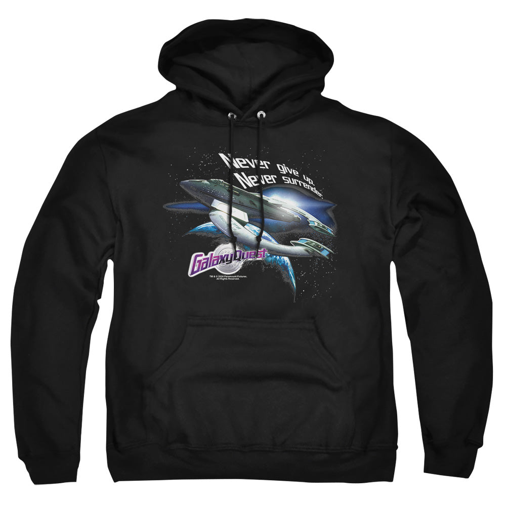 Galaxy Quest - Never Surrender - Adult Pull-over Hoodie - Black