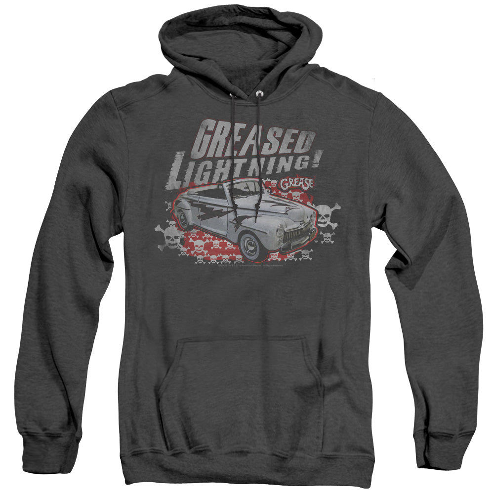 Grease - Greased Lightening - Adult Heather Hoodie - Black
