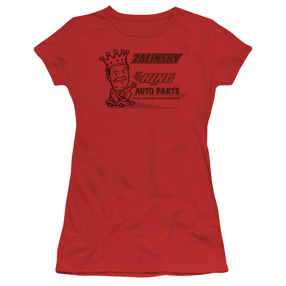 Tommy Boy - Zalinsky Auto - Short Sleeve Junior Sheer - Red T-shirt