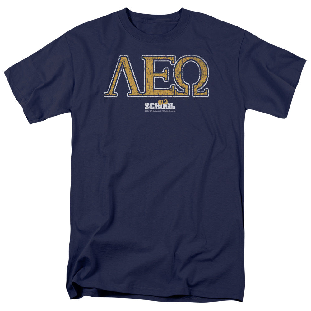 Old School - Leo - Short Sleeve Adult 18/1 - Navy T-shirt