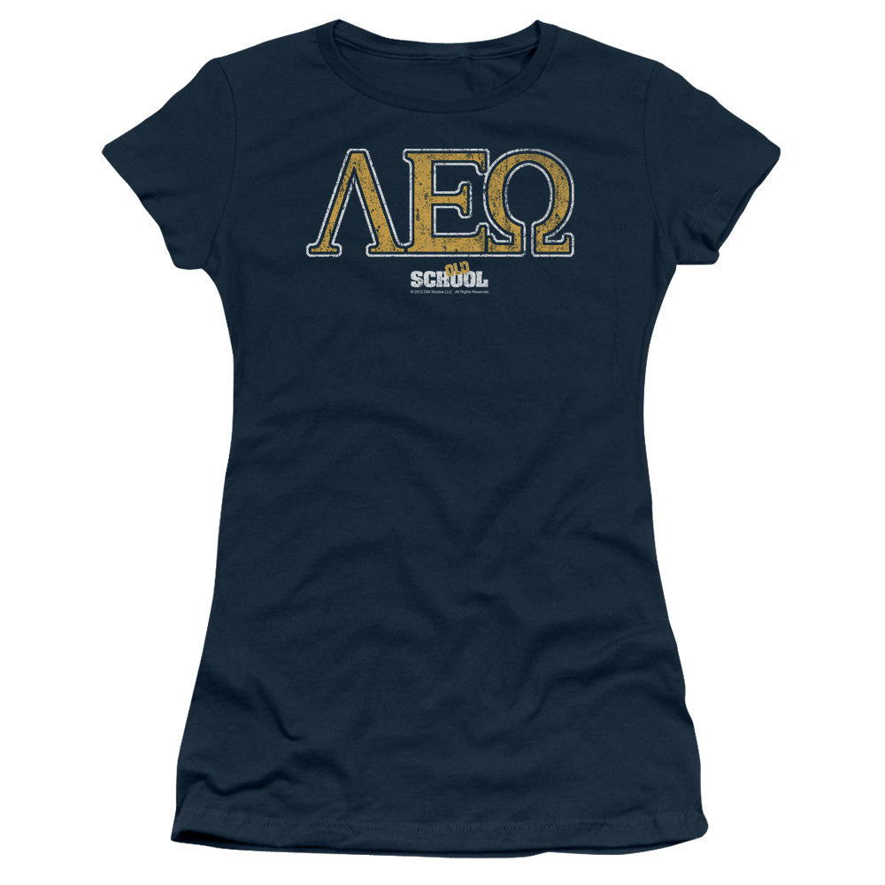Old School - Leo - Short Sleeve Junior Sheer - Navy T-shirt