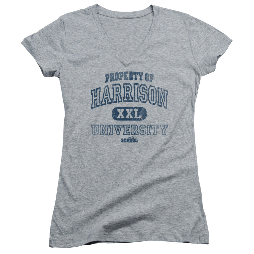 Old School - Property Of Harrison - Junior V-neck - Athletic Heather