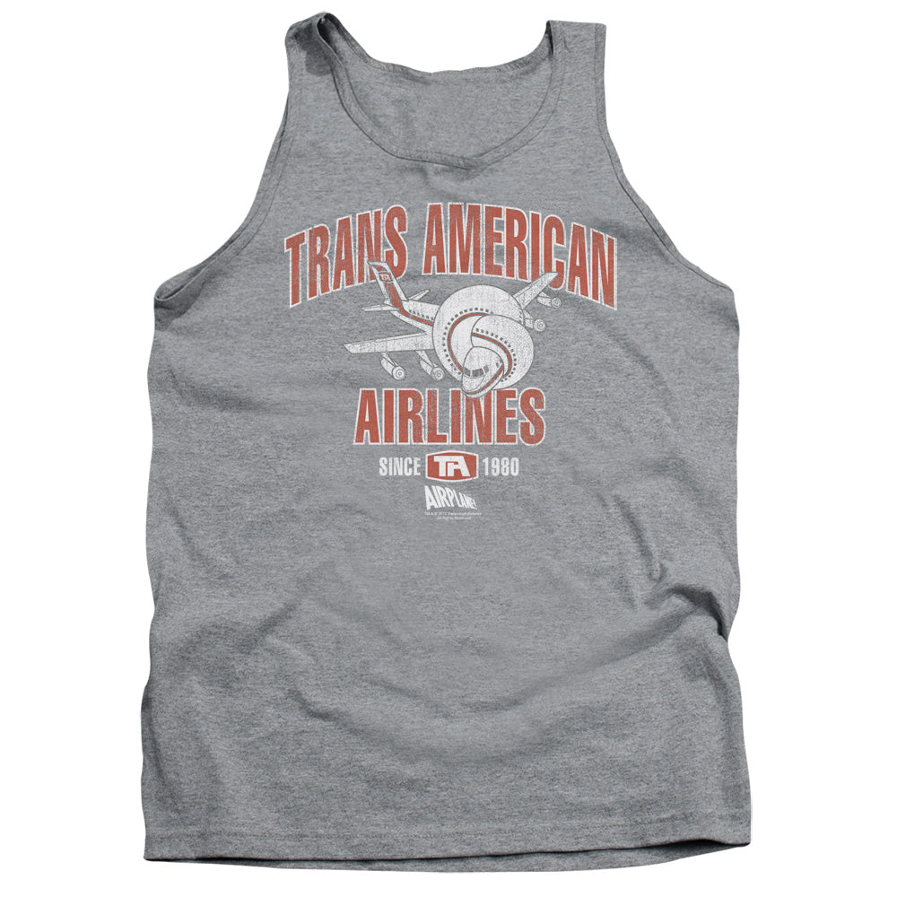 Airplane - Trans American - Adult Tank - Athletic Heather