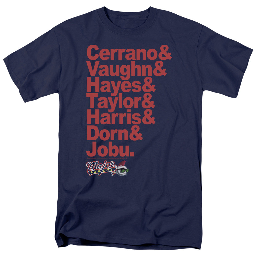 Major League - Team Roster - Short Sleeve Adult 18/1 - Navy T-shirt