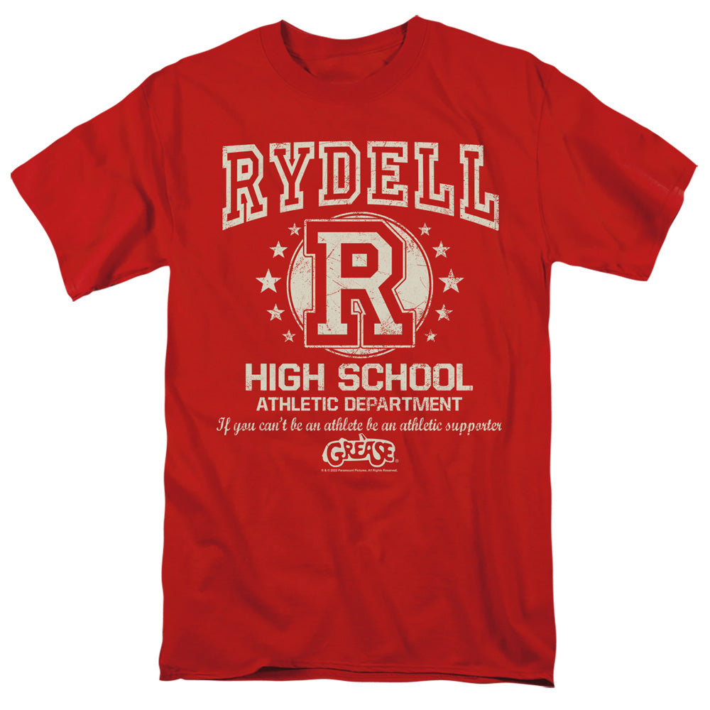 Grease - Rydell High - Short Sleeve Adult 18/1 - Red T-shirt