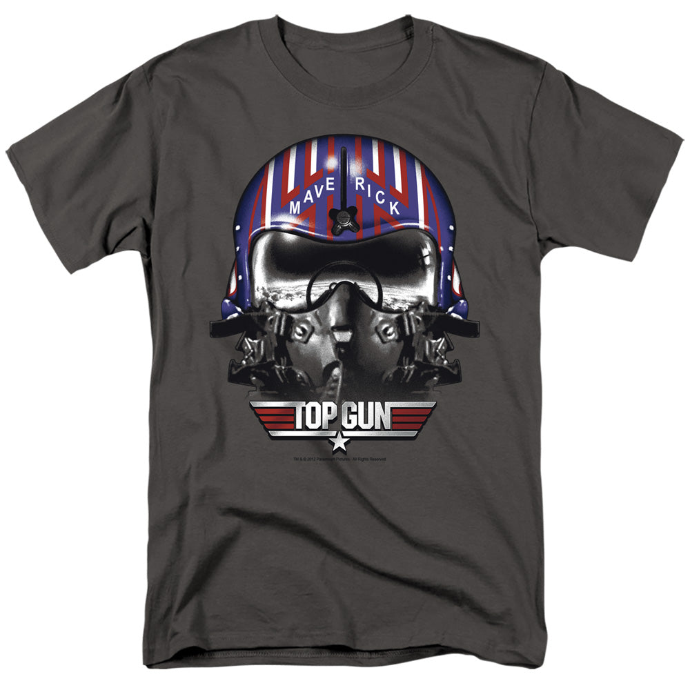 Top Gun - Maverick Helmet - Short Sleeve Adult 18/1 - Charcoal T-shirt